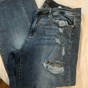 Judy blue curvy mid rise boyfriend jeans